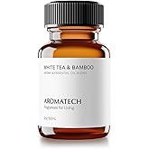 AromaTech White Tea & Bamboo Premium Aroma Oil – Delicate & Earthy Home Fragrance with Notes of White Tea, Bamboo & Jasmine for Scent Diffusers, Cold-Air and UltraSonic Scent Machines (60 mL)