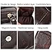 Leather Men Belt Pouch, Cell Phone Holster Wallet Pocket Waist Bags Mini Travel Messager Pouch (Dark)