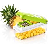 Vidalia Chop Wizard Vegetable Chopper &ndash; Original As Seen On TV Food Dicer with 2 Stainless Steel Blades, Large 2-Cup Container, Cleaning Tool, Dishwasher Safe Onion &amp; Vegetable and Fruit Cutter