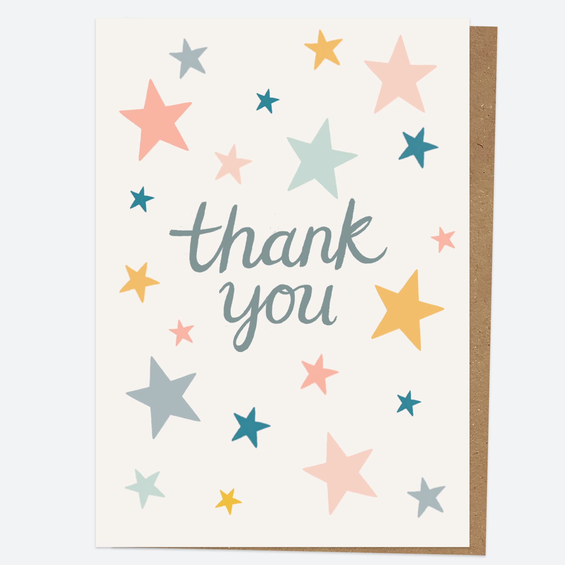 Thank You Open Out Cards - Star Burst - Pack of 10. Thank You Cards Multipack, Pack of Thank You Cards, Kids Stationery Sets, Kids Thank You Cards (27 0025)