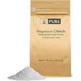Pure Magnesium Chloride (2 lb.), Eco-Friendly Packaging, Crystal Powder, Highest Quality, Oral Supplement, Food & Pharmaceuti