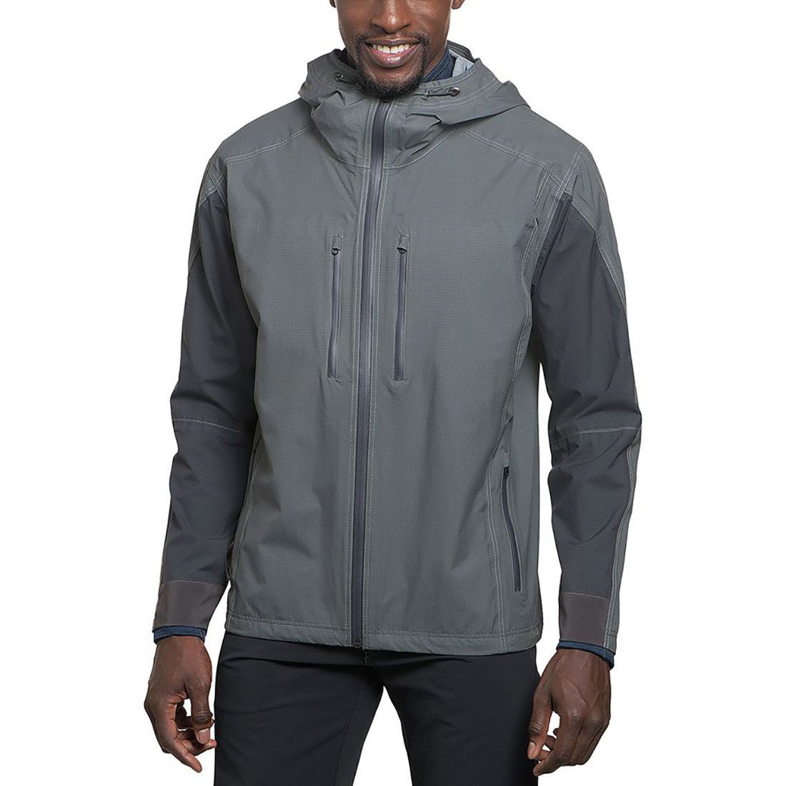Kuhl Men's High Performance Jetstream Rain Jacket Grey XLarge