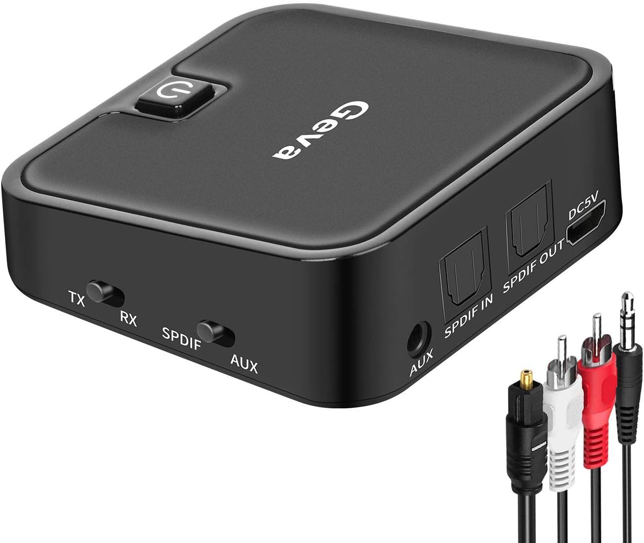 with Adapter Audio Bluetooth 1 in 2 Receiver, and Transmitter 5.0