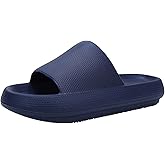 EQUICK Cloud Slides Pillow Slippers for Women and Men | Shower Slippers Bathroom Sandals | Ultra Soft | Cushioned Thick Sole | Indoor & Outdoor