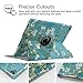 Fintie iPad Pro 12.9 Case - 360 Degree Rotating Stand Case with Smart Protective Cover Auto Sleep / Wake Feature for Apple Pro 12.9 (1st Gen 2015) / iPad Pro 12.9 (2nd Gen 2017), Blossom