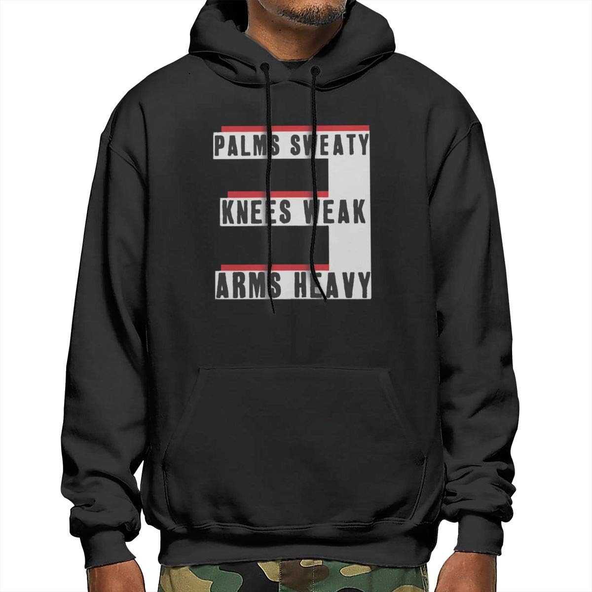 Eminem?Lose?Yourself?Lyrics Men's Printed Classic Hoodie Warm Long-Sleeved Lightweight Sportswear with Pocket Black