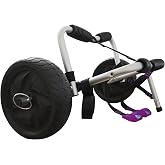 ASMSW Kayak Cart Canoe Paddleboard SUP Trolley Carrier with No-Flat Wheels 100LBS Capacity