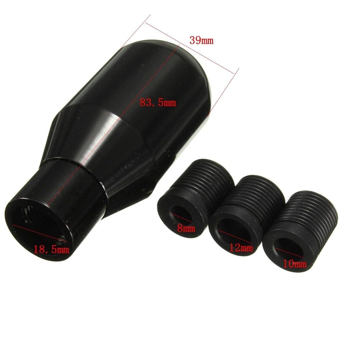 SAILINE Shifter Adattatore Universale 5 velocità Manuale in Metallo Cromato pomello Leva del Cambio Stick Penna Maniglia Testa Auto Styling Accessori Racing Style