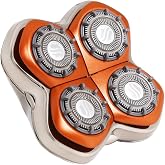 Skull Shaver Rugged 4 Head Replacement Blade, Stubble Look | 4-Head Replacement Blade with 10 Spacers for Stubble Length, Precision 360 Contouring &amp; Hypoallergenic Japanese Steel