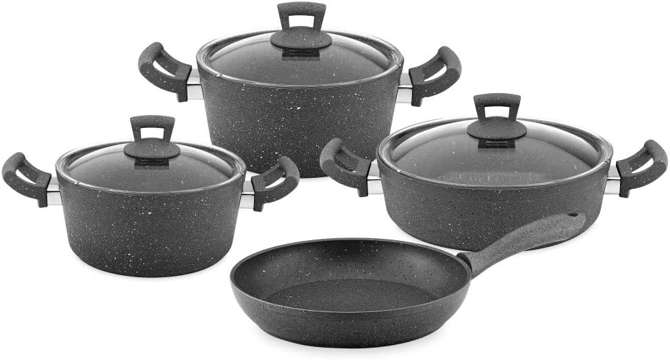 Non-Stick Granite 4 Pieces Cookware Set