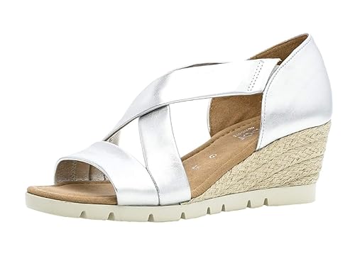 Gabor 22.853 Damen Sandalen,Keilsandalen, Frauen,Keilabsatz-Sandaletten,Keilsandaletten,Sommerschuh,flach,Comfort-Mehrweite