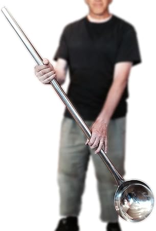 Giant Oversized Ladle Large Pot Spoon Almost 4 Feet Long Big Spoon Industrial Cucharon Grande Extra Large Laddle Big Plus Chuys Stainless Steel Stock Pot Spoon Soup Kitchen Spoon Recipe Book Amazon De