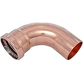 SharkBite 2-1/2 Inch Copper Press x 2-1/2 Inch FTG 90 Degree Street Elbow, Plumbing Fitting, UPR0967