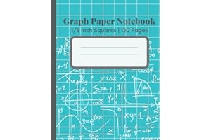 Graph Paper Notebook 8.5 x 11: 1/8 inch Squared Pages for all your Math and Engineering needs
