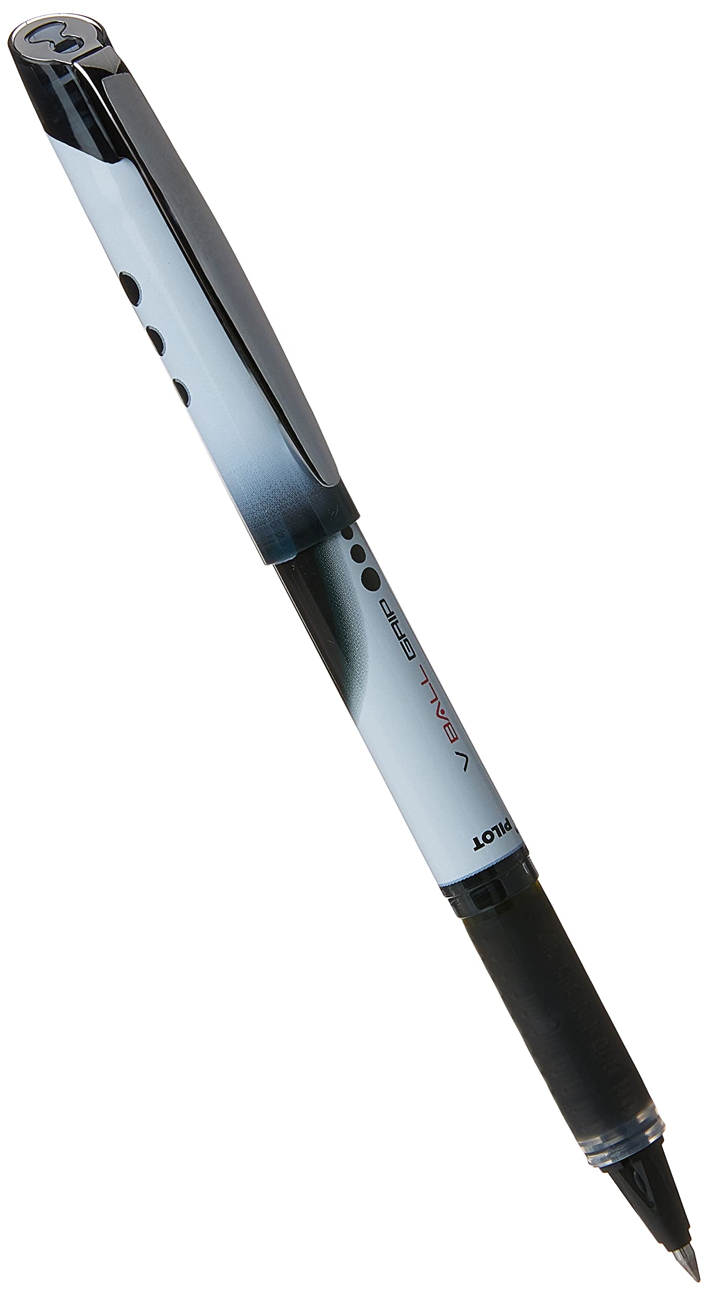 Pilot V Ball Grip Rollerball Pen, 0.5mm Fine Tip ball with Black Ink and 0.3mm line width, (EACH)