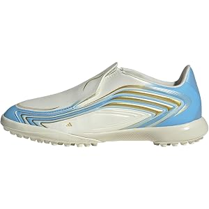 adidas Boys F50 Messi League Laceless Turf Sneakers Shoes - Beige