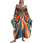 Kaftan Dresses for Women Plus Size Flowy Cover Up Batwing Sleeve Beach Dress Swimsuit Loungewear Lightweight Maxi