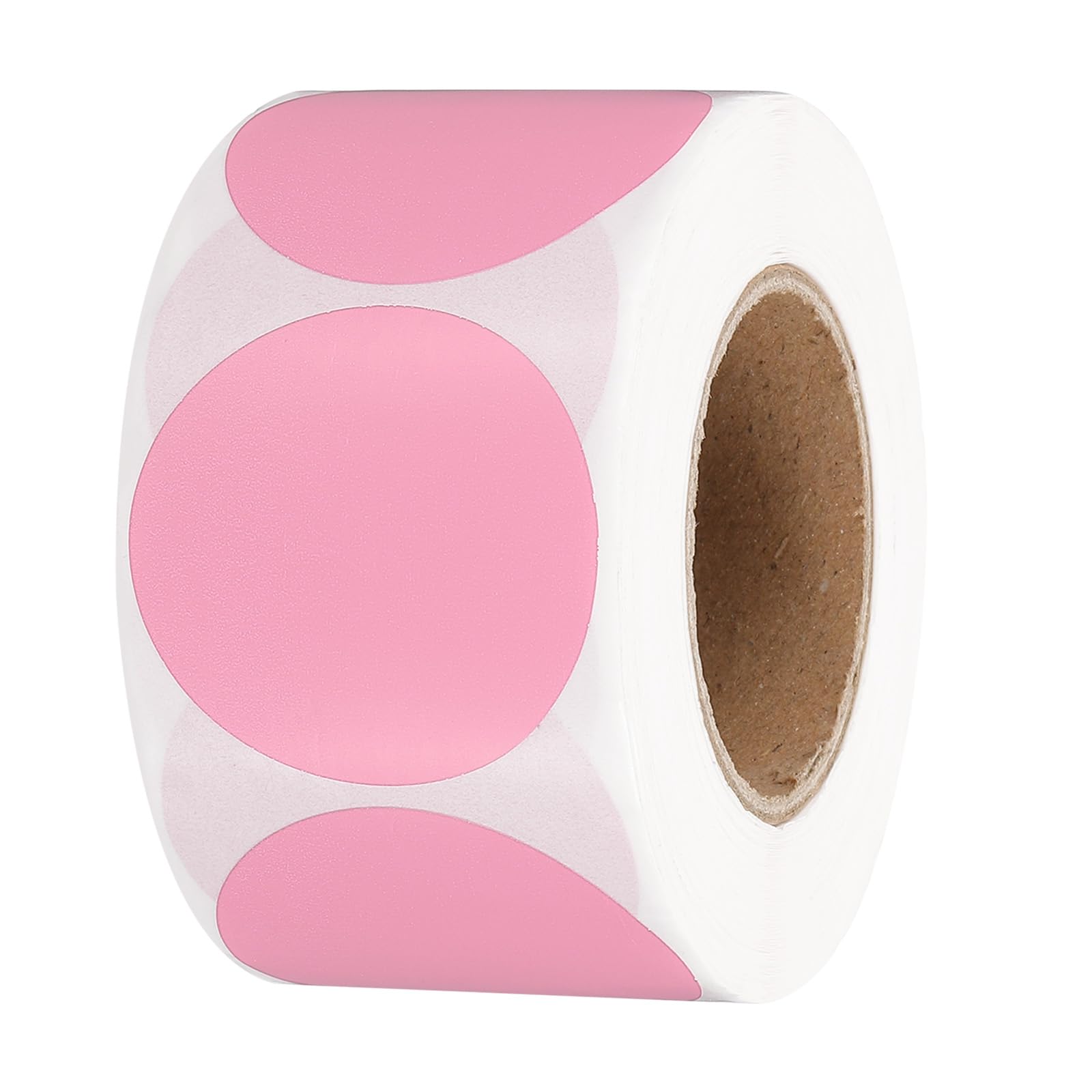 Photo 1 of PATIKIL 1.5 Inch Round Thermal Label Stickers, 500Pcs Circle Direct Thermal Sticker Labels Self-Adhesive Thermal Printer Stickers for Business Classroom Office, Pink