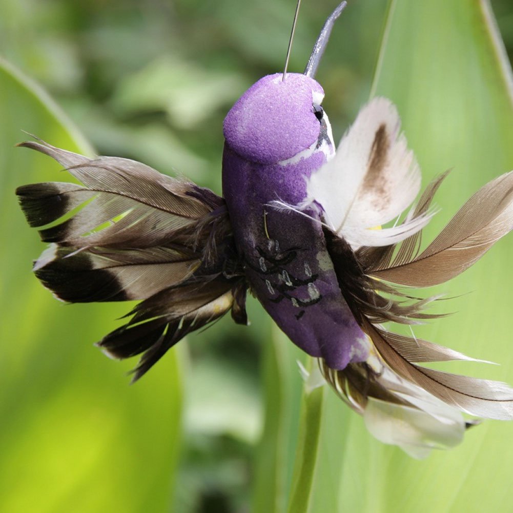 nakw88 Solar Flying Hummingbird, Solar Powered Garden Oenaments, Garden Yard Decor Fluttering Flying Birds