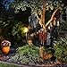 JOYIN 3 Pack 35” Hanging Ghosts Witch Pumpkin Decor Hanging Halloween Decorations Outdoor Halloween Decor, Scary Flying Witch Grim Reapers Haunted House Front Porch Decor Yard Garden Lawn Party