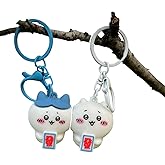 SQworld Key Chain CHIWA 2 PACK, Couple keychian best gifts for him for her, chiwa and hachi keychain, magnetic pair of chiiwa and hachi