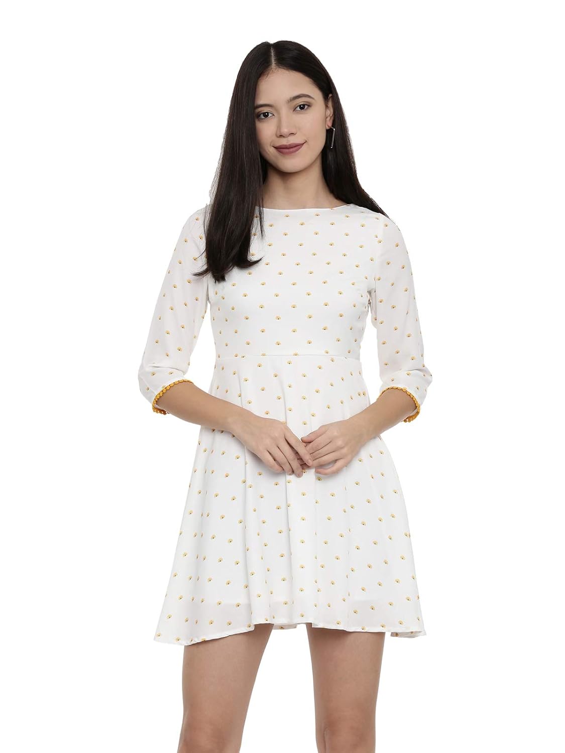 ivory swing dress