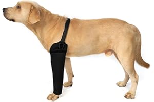 yrenoer Dog Recovery Sleeve - Cone Collar Alternative, 2.5mm Thick Waterproof Abrasion-Resistant Pet Leg Sleeve, Washable, Pr