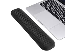 Vaydeer 60%-75% Keyboard Wrist Rest, Memory Foam Hand Rest Support Pad Padded for Office, Computer, Laptop, Mac Typing and Wrist Pain Relief and Repair(14.17inch,Black)