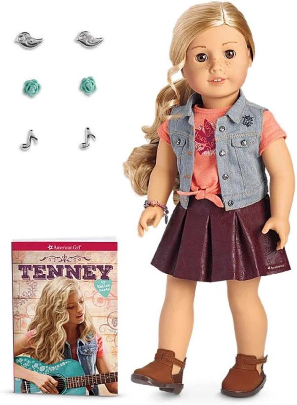 Tenney Grant American Girl 18" Doll with Earrings & Book