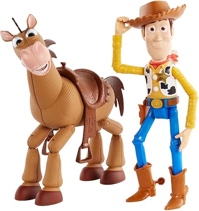 Mattel Toy Story 4 Woody and Bullseye Figures Disney Pixar Brand New