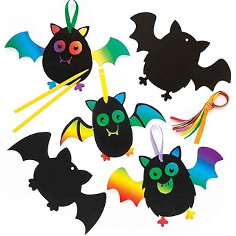 Baker Ross Fledermaus Zum Kratzen Dekorationen Fur Kinder Halloween 10 Stuck Sortiert Ar627 Amazon De Gewerbe Industrie Wissenschaft