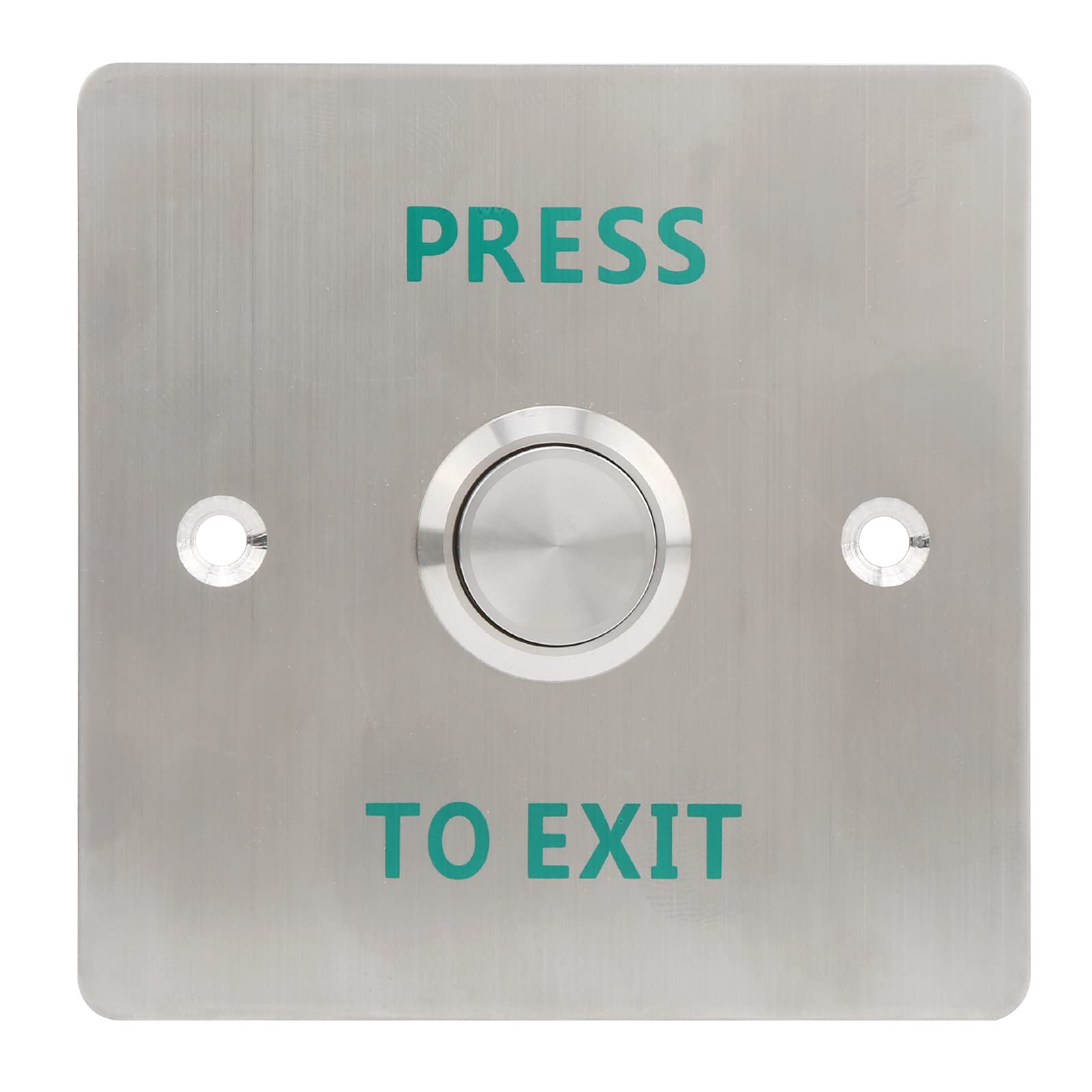 Mxzzand Momentary Push to Exit Button Switch, Door Exit Button, Stainless Steel Panel Access Control Lock System