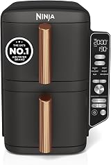 Ninja Double Stack XL Air Fryer 9.5L 4 Levels 6 Functions Black Copper