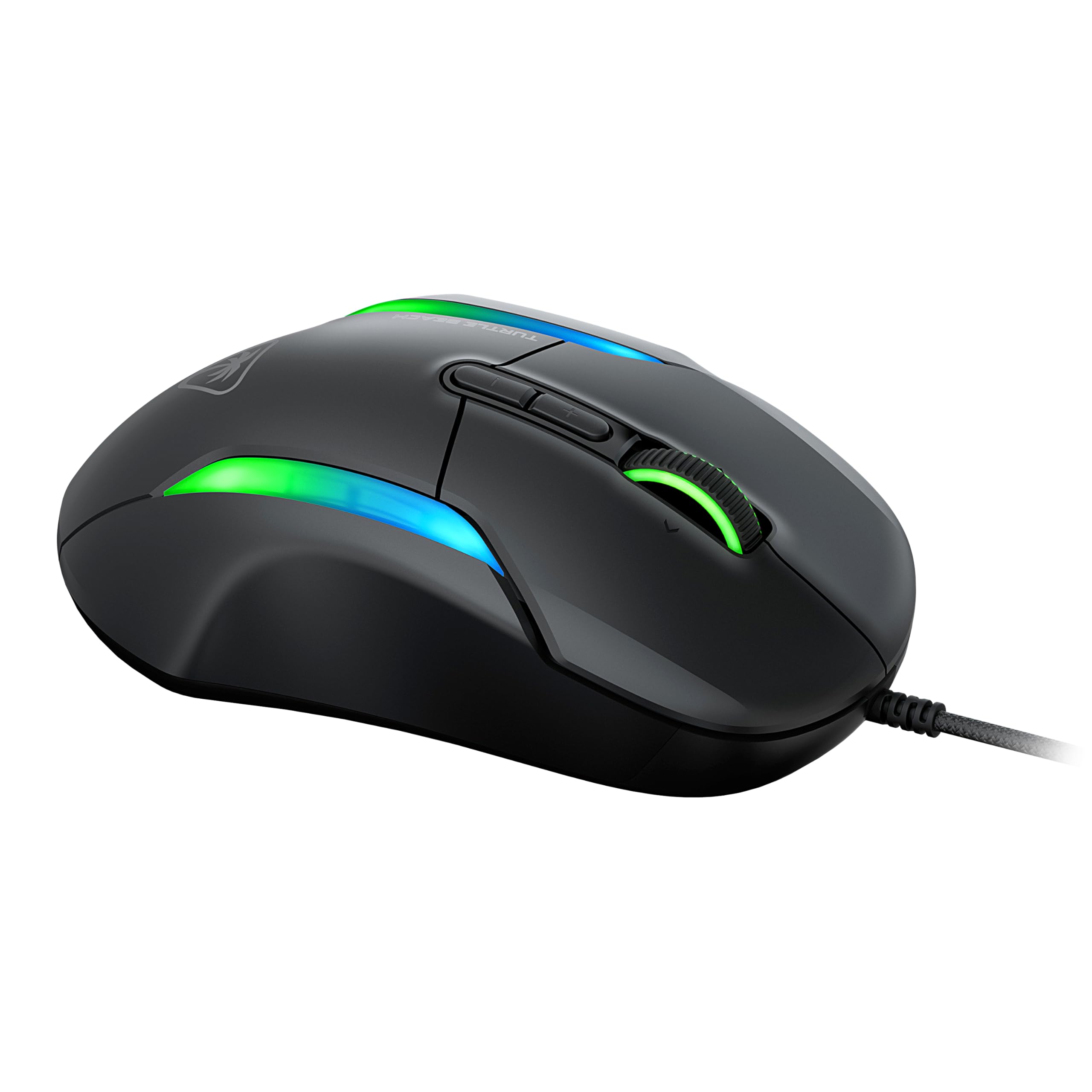 Turtle Beach Kone II – Ergonomische RGB-Gaming-Maus, 26K DPI Optischer Sensor, optische Schalter mit 100 Mio. klick-Lebensdauer, 23 programmierbare Funktionen, 4D-Scroll-Rad, Schwarz 4