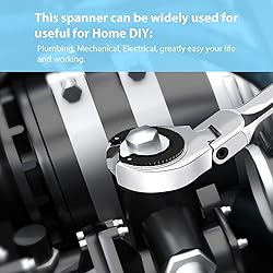 LOSCHEN 1PC 30mm Open Flex-Head Ratcheting