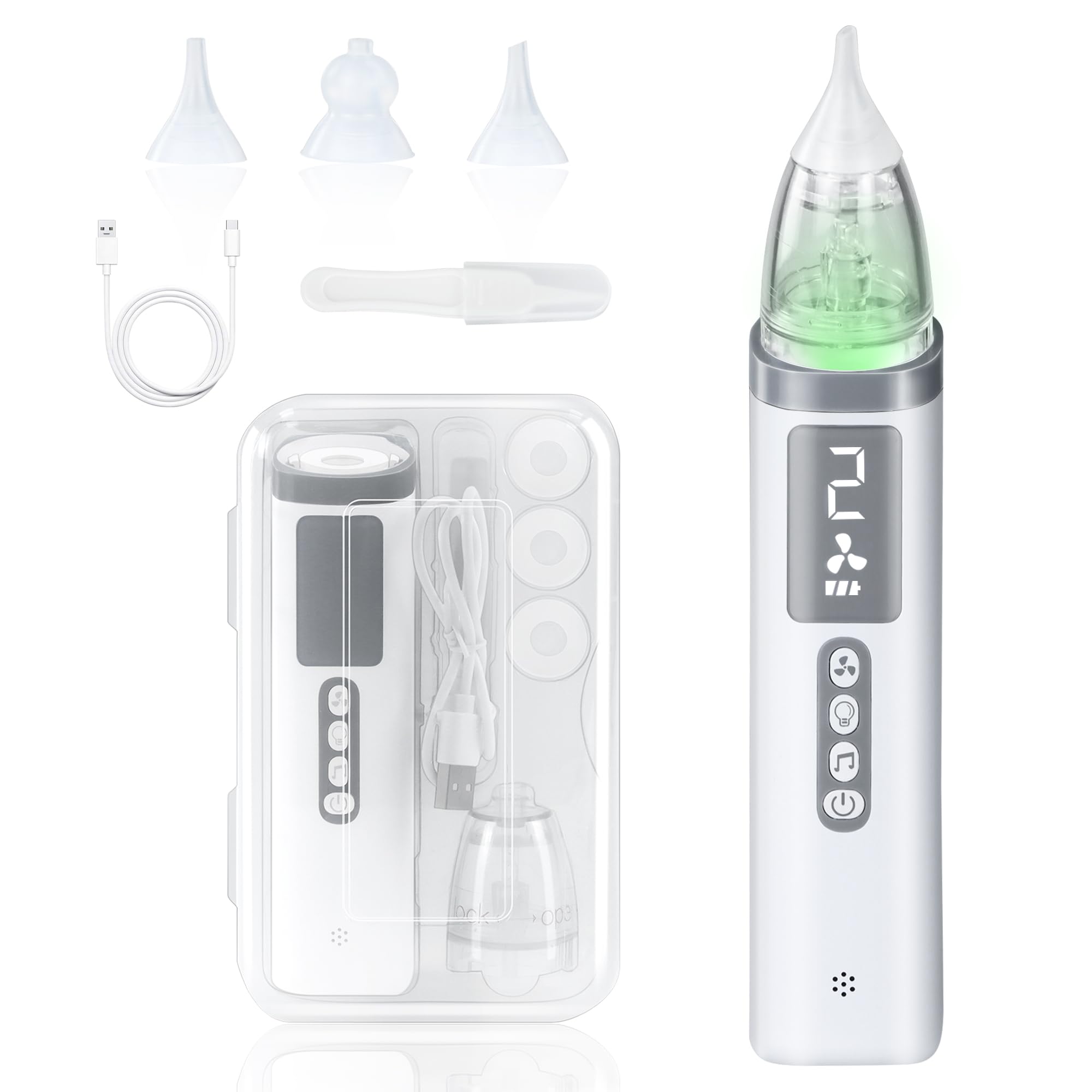 Photo 1 of TopQuaFocus Baby Nasal Aspirator, Electric Nose Sucker Cleaner, 3 Adjustable Suction Power Level for Babies and Toddlers