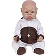 Vollence 19 inch Full Silicone Baby Doll,Not Vinyl Material Dolls,Reborn Baby Doll,Realistic Real Baby Doll,Lifelike Baby Dolls - Girl
