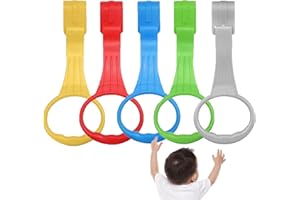 Awleynz 5Pcs Baby Playpen Pull up Rings, Pull up Rings for Play Pen, Playpen Accessories for Help Stand Up Walking Training Tool Newborn (5 Colors)