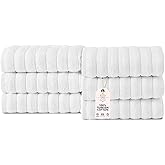 Classic Turkish Towels CTT Premium 6 Piece Hand Towels Set, 100% Turkish Cotton, Quick Dry & Comfy Towels for Hotel & Spa, Highly Absorbent | 20"x32" (White)