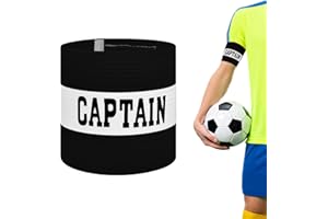 Mezeic Captain Armbands for Soccer, Unisex Captain's Armband Adjustable Velcro Football Arm Bands Adults & Youths Elastic Captain Arm Band Team Sports Accessories
