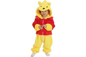 QSTYLE Unisex Baby Flannel Romper Animal Onesie For Toddler Costume Hooded Cartoon Outfit
