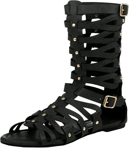 black gladiator sandals amazon