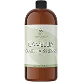 Japanese Camellia Seed Oil - Pure, Cold Pressed, Unrefined, Extra Virgin 32 OZ Skin, Perfect for Body, Hair, Face, Nails by Organic Pure Oil-Packaging Vary