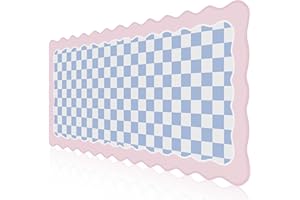 iCasso Cute Desk mat,Extended Large Gaming Mouse Pad Design with Irregular Edges,XXL Soft Lycra Surface Keyboard Mat 15.7X35.