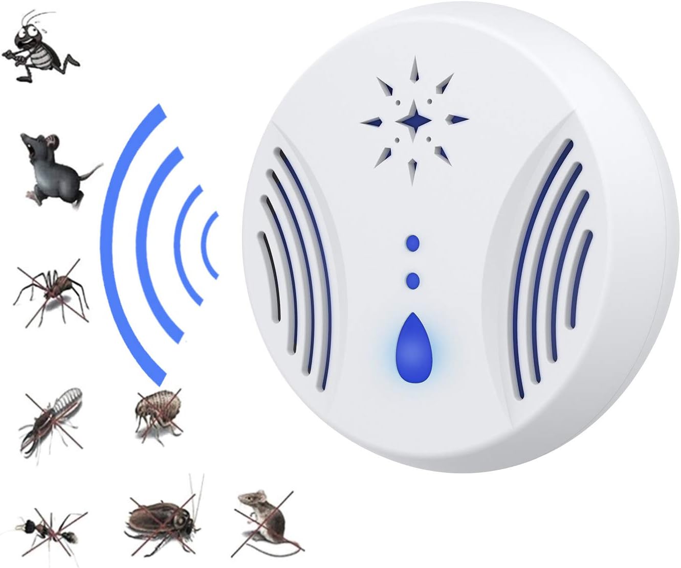 yzdhaxa Ultrasonic Pest Repellent PlugIn Insect Repellent Pet Safety