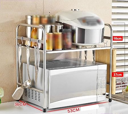 Estante para microondas de Acero Inoxidable de baquelita para ...