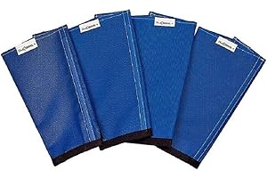 SHOOFLY Horse Leggins, Patented Loose Fitting Boots, Reduce Stomping, Stress & Fatigue, Breathable Plastic Mesh (Blue/Small)