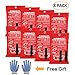 DIBBATU Fire Blanket Emergency for Kitchen, Suppression Flame Retardant Safety Blanket for Home, School, Fireplace, Grill, Car, Office, Warehouse 8 Pack