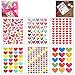 BeYumi 60 Sheets Valentines Heart Stickers for Kids, 3200+ Different Piece, Great for Colorful Decorations, Party Supplies Favors, Birthday Gift, Reward Stickers