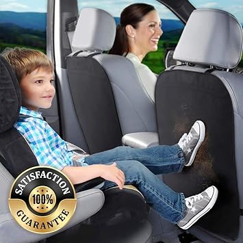 enovoe kick mats 2 pack premium quality car seat protector mat best waterproof protection of your upholstery from dirt